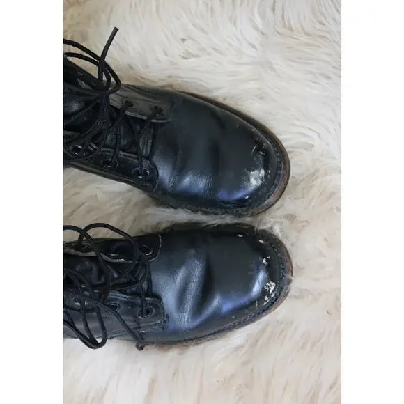 1960's Vintage Military Combat Boots ~ Women's 6 to 6-1/2 (6.5) Narrow ~ Men's 5 - Picture 8 of 10